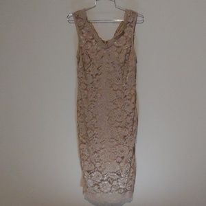 Nude lace dress